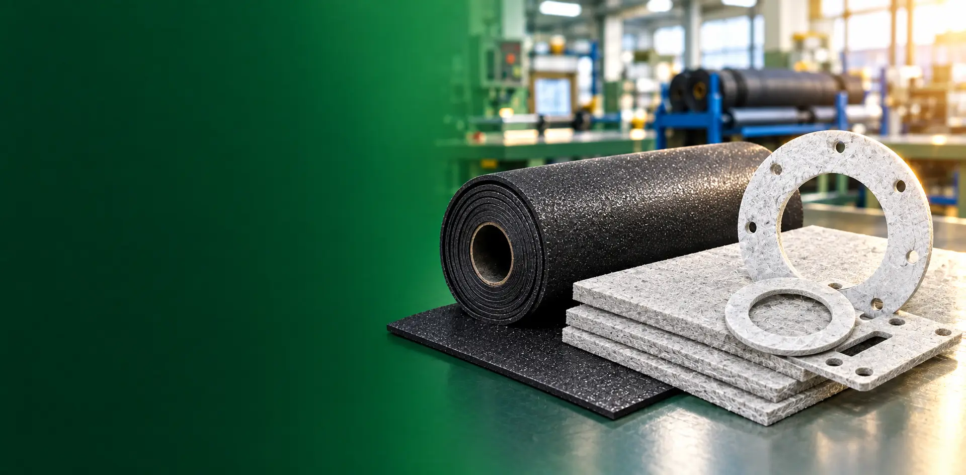 Rubber sheets and synthetic fiber sheets for oil gas chemical marine industrial sealing Kaxite China factory